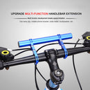 30cm MTB Bike Handlebar Extender Double Clamp Bracket Support Rack (Blue) Newly