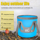 20L Portable Folding Outdoor Fishing Car Wash Water Bucket (Upgrade Blue)