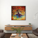 DIY Oil Paint by Numbers Golden Tree Coded Hand Painted Acrylic Drawing Kit