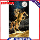Golden Horse Full Round Diamond Painting DIY Mosaic Pictures Kit Home Decor Gift