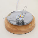 Wooden LED Table Lantern Rattan Bedroom Bedside Decor Night Lights (Beige) Newly