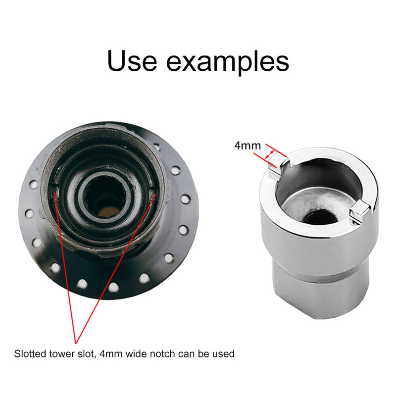MTB Road Bicycle Freehub Body Remover Bike Hubs Tower Base Slotted Socket Wrench
