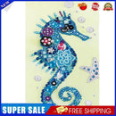 5D Diamond Painting Kit DIY Hippocampus Partial Special Shape Drill (KA351)