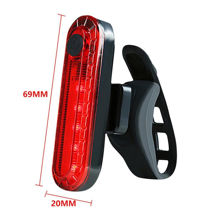 2pcs Rear Bike Tail Light Waterproof Bicycle Taillight for Night Riding