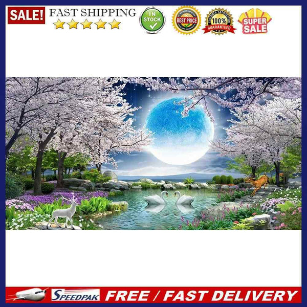 DIY Beautiful Scenery Full Round Diamond Painting Mosaic Kits Wall Decor Craf