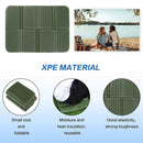 Camping Cushion Seat Foldable Foam Pad Waterproof for Picnic (Army Green)