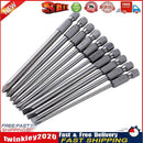 10pcs/set S2 Steel Slotted Phillips Head Batch Electric Screwdriver Bits Newly