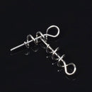Outdoor Universal Sport Pins Stainless Steel Fishing Bait Spring Lock Needle