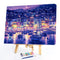 Painting By Numbers DIY Night Sky Ship Canvas Oil Wall Art Picture Ornaments Kit