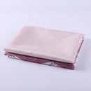 Wide Strip Shading Curtain Bedroom Living Room Semi Blackout Purdah(Purple)