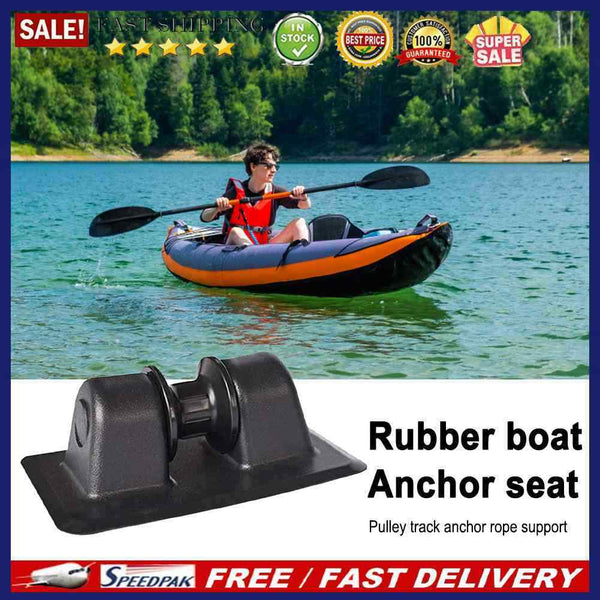 Kayak Pulley Track Rope Holder Tie off Patch Wheel Inflatable Boat Row Roller