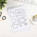 Snail Mushroom Envelope Cutting Dies Silicone Clear Stamps for Scrapbooking DIY