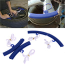 2pcs Motorcycle Saver Changing Tyre Tire Wheel Rim Edge Protectors (Blue) Newly