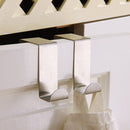 Organizer Cabinet Draw Holder Z-shape Door Hook Stainless Steel Clothes Hanger