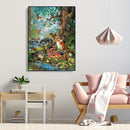 Painting By Numbers DIY Animal World Canvas Oil Wall Art Picture Ornaments Kit