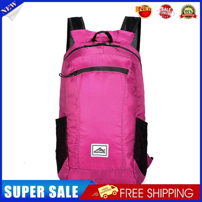 20L Large Waterproof Folding Climbing Backpack Travel Rucksack (Rose Red)