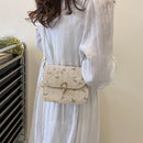 Lace Flower Shoulder Crossbody Bag Straw Beach Messenger Woven Purse Handbags