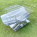 Stainless Steel BBQ Grill Rack Portable Folding Camping Mini Bracket (A)