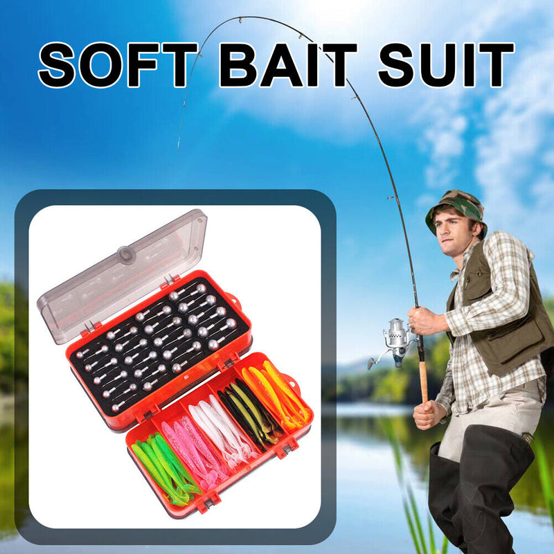 #A Tackle Boxes Crank Jig Head Hook Soft Bait Suit Box for Bass Trout Fishing Ge