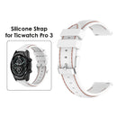 22mm Strap for Ticwatch Pro 3/Ticwatch Pro 3 LTE Sport Watch Band (White) Newly