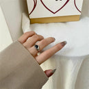 for Women Girl Heart Ring Index Finger Rings Opening Design Ring Love Ring