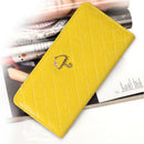 Ladies Wallet Long Purse 12 Cards Holder Protector Yellow
