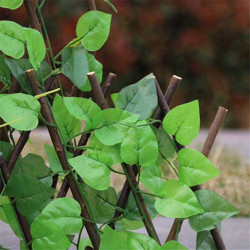 Simulation Fence Artificial Green Leaf Home Garden Yard Decor Wooden Fence Newly