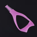 Make Up Brush Applicator Tool 3-In-1 Eyelash Comb Template Mascara Shield