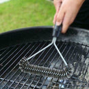 12'' Steel Wire Bristle Tri BBQ Barbecue Grill Brush _NEW Clean I2K7