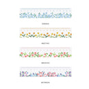 Delicate Floral DIY Ruler Creative Stationery Drawing Tools Multi-function