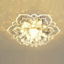Modern LED Flower Crystal Ceiling Chandelier 9W Decor Lamp (Warm White) Newly
