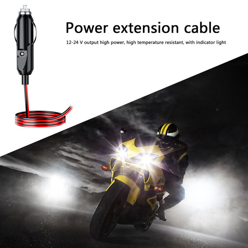 12V 24V Car Cigarette Lighter Plug Male Connector 20A Fused with 1.5m Wire