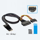 M2TO8639 M.2 M-Key to U.2 SFF-8639 Interface Adapter Cable for 2.5"" NVMe SSD