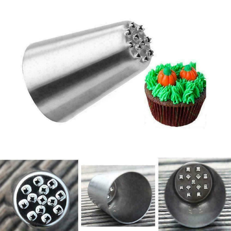 3pcs Grass Baking Decorating Cupcake Cake Icing Piping Tool Pastry Nozzles F6D7