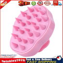 Silicone Scalp Massage Shampoo Brush Body Brush Hair Comb (Pink) Newly