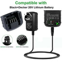 Cable Adaptor Charging Dock Battery Charger For Black&Decker Li-ion Battery
