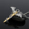Men Women Glow In The Dark Chain Luminous Dragon Sword Necklace Choker Pendant