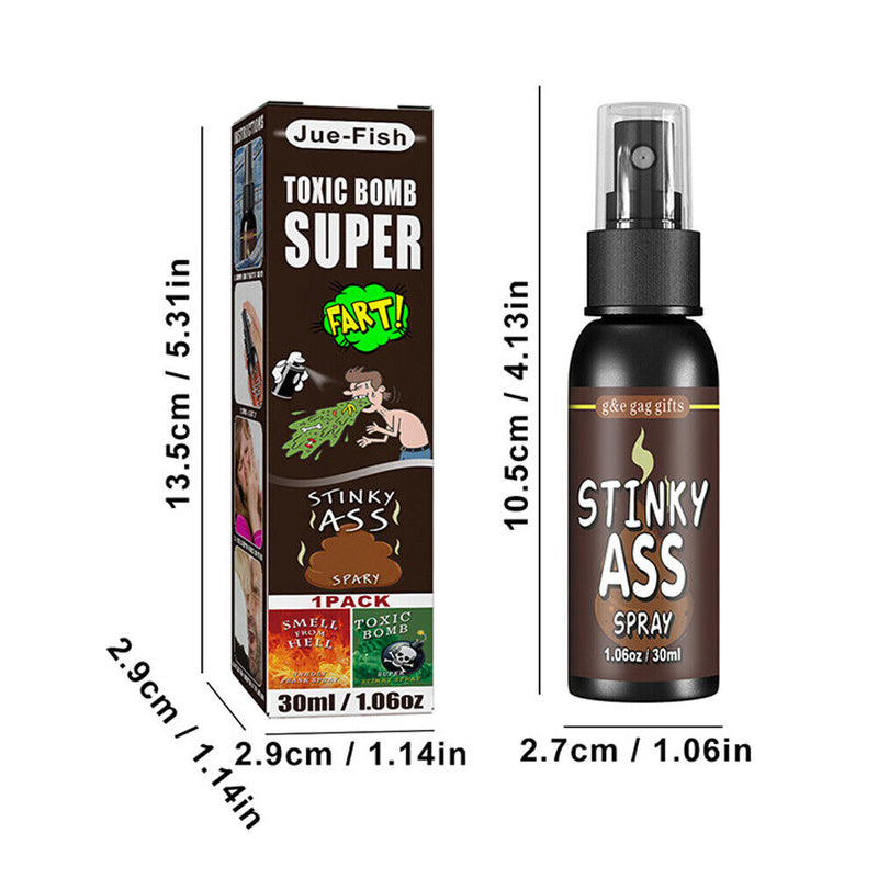 #A 30ml Fart Gag Spray for Adults Kids Plastic Spray Can Stink Halloween Funny T