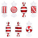 15cm Candy Pendant PVC Artificial Lollipops Christmas Tree Hanging Ornament