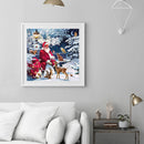 5D Diamond Painting Kit Santa and Animals Full Round Drill Rhinestone DIY W