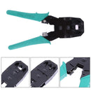 Ethernet Cable Tester Kit Crimp-Crimper Pliers + 100pcs RJ45 CAT5 Cat5e Connector
