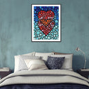 5D DIY Crystal Diamond Painting Love Heart Full Round Drill Mosaic Art Pict