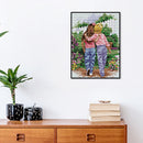 14CT Full Cross Stitch Good Friends Stamped DIY Embroidery Home Decoration Gifts