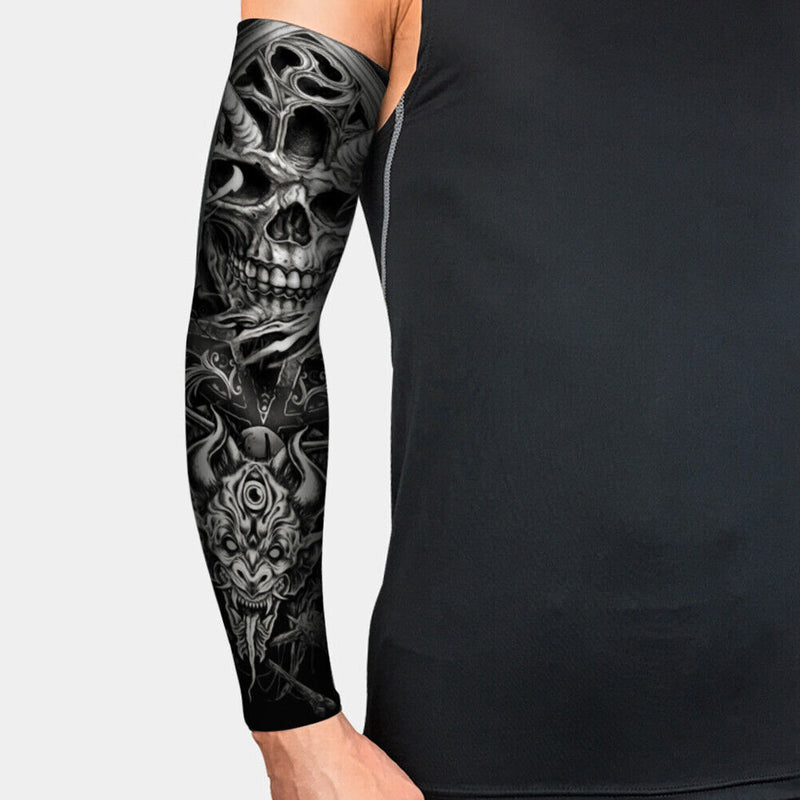 1 Pair UV Protection Cooling Arm Sleeves Cycling Fitness Arm Guards for Adults