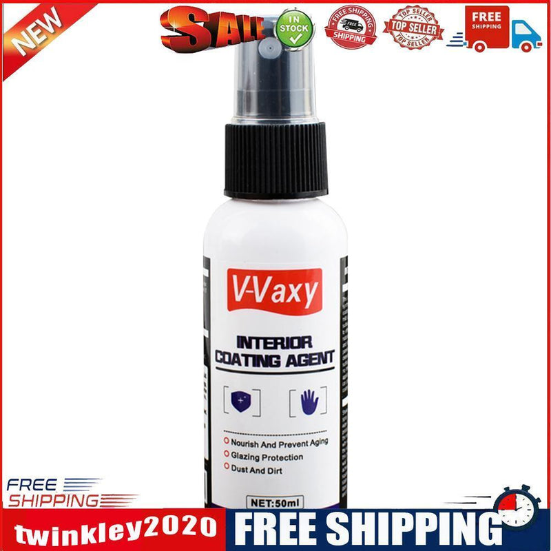 V-Vaxy 50ml Car Interior Cleaner Leather Seat Plastic Door Panel Foam Agent