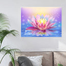 Rhinestone Wall Craft Full Round Lotus Flower Diamond Painting Kit (P0036)