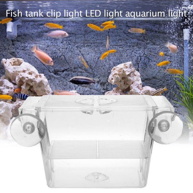 Transparent Acrylic Aquarium Incubator Fish Tank Insulation Box Hatchery Holder