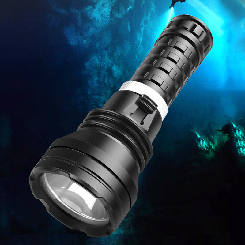 Super Bright XHP70 LED Diving Flashlight Underwater Torch Portable Lantern Newly