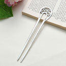 Tools Alloy Hairpin U-shaped hairpin Metal Hair Stick Double wavy flower