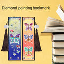 2pcs Creative DIY Diamond Painting Bookmark Leather Tassel Tags Art (SQ060)